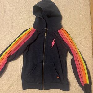Aviator Nation 5 Stripe Zip Up